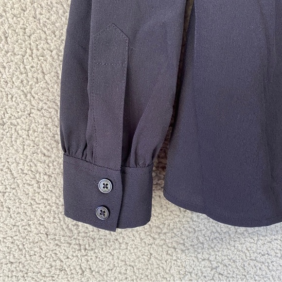 Tory Burch Feminine Sleeve Button Up Blouse Sz 4 - Picture 6 of 9